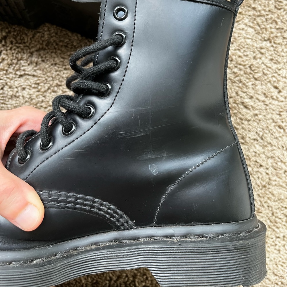 1460 Mono smooth leather lace up boot by Dr. Marten - Picture 10 of 13